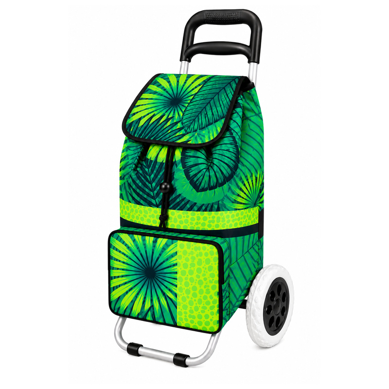 ST-02 Green Palm 2 Wheeler Shopping Trolley (New) (image for) ST-02 Green Palm 2 Wheeler Shopping Trolley (New)